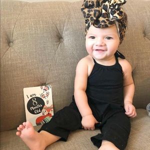 Toddler black romper